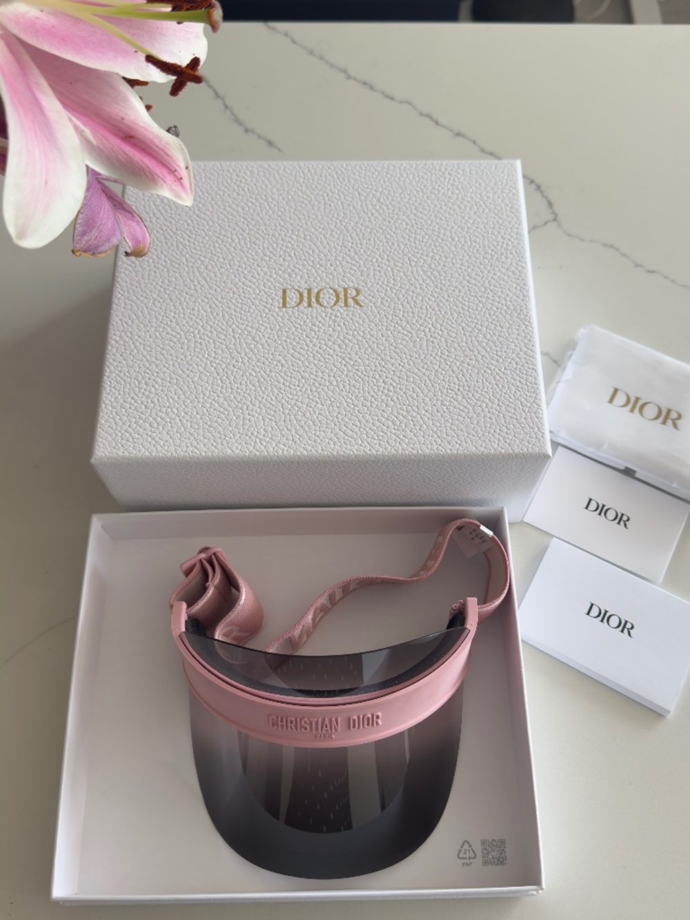 Christian Dior  "ClubDior V1U" Sun Visor